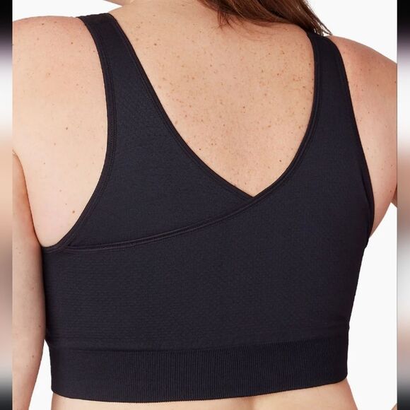 đBraeez Full Support Bra Seamless Black Bralette Size 2XL (40D, 42A, 42B) - Picture 2 of 8